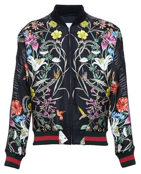 gucci floral print bomber jacket|Gucci bomber japanese geisha.